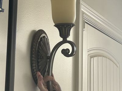 French Country style wall sconces, set of 2