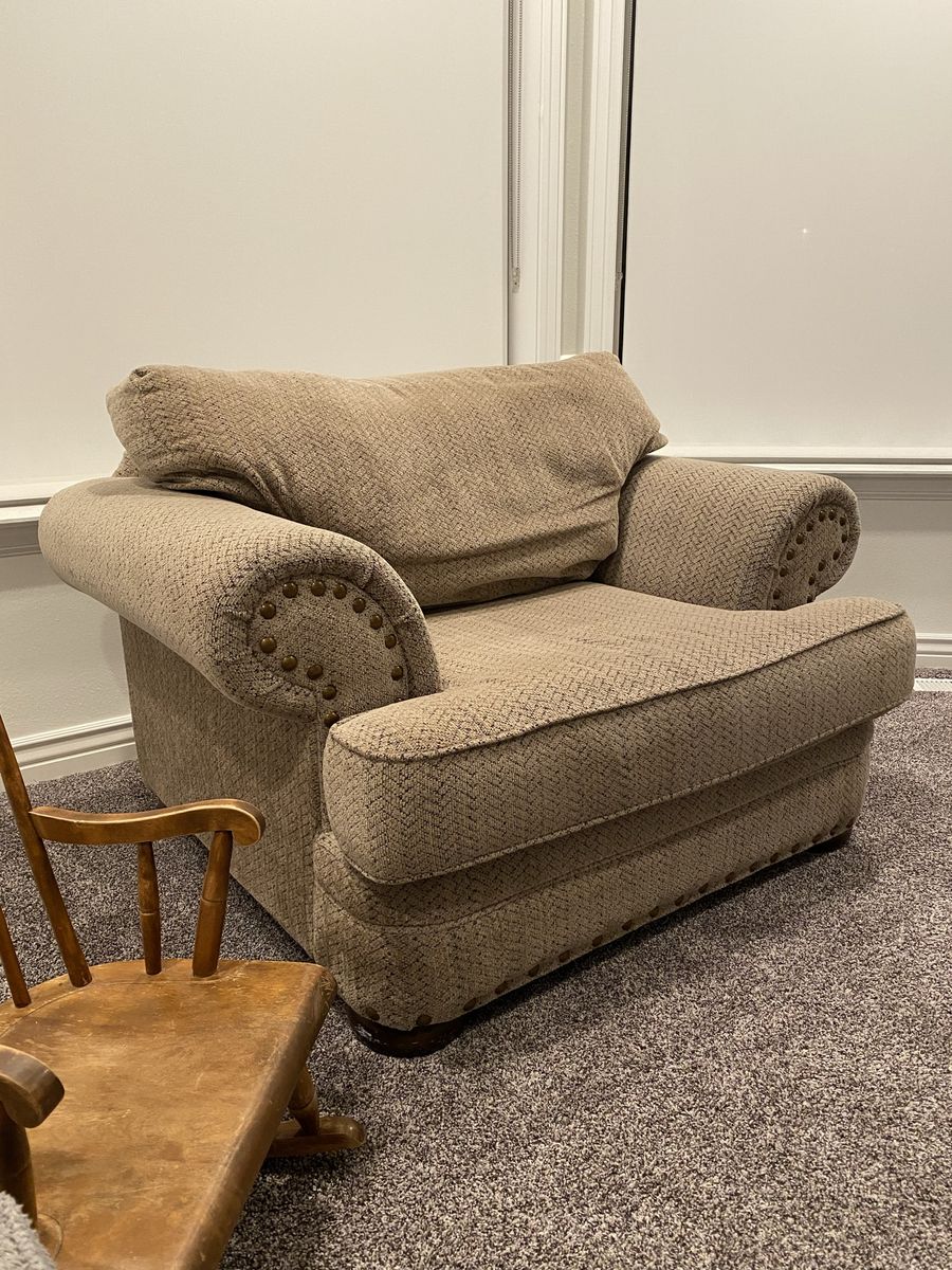Oversized living room easy chair/ chair and a half