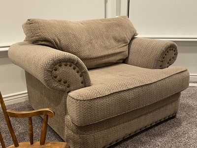 Oversized living room easy chair/ chair and a half