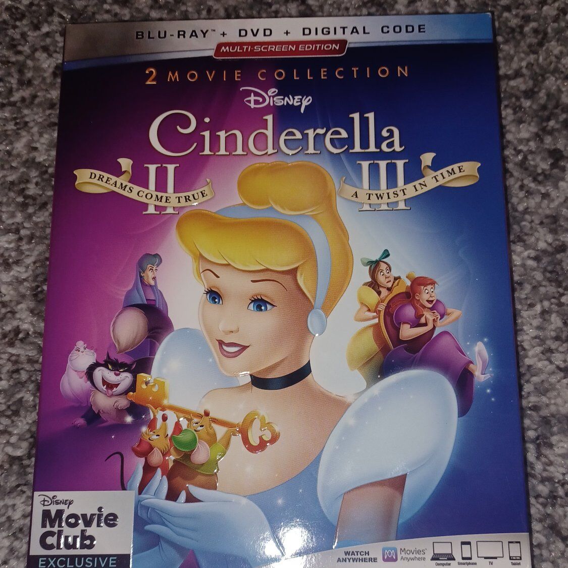 Disney Cinderella 2 Movie Collection Blu-ray DVD