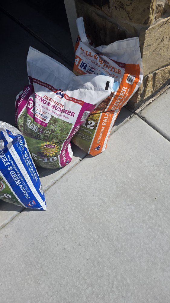 IFA 4-Step Lawn Care Program Fertilizer Bags - Weed & Feed, Spring & Summer, Fall & Winter