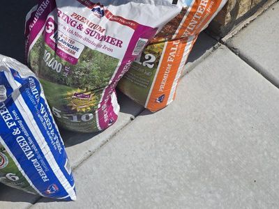 IFA 4-Step Lawn Care Program Fertilizer Bags - Weed & Feed, Spring & Summer, Fall & Winter