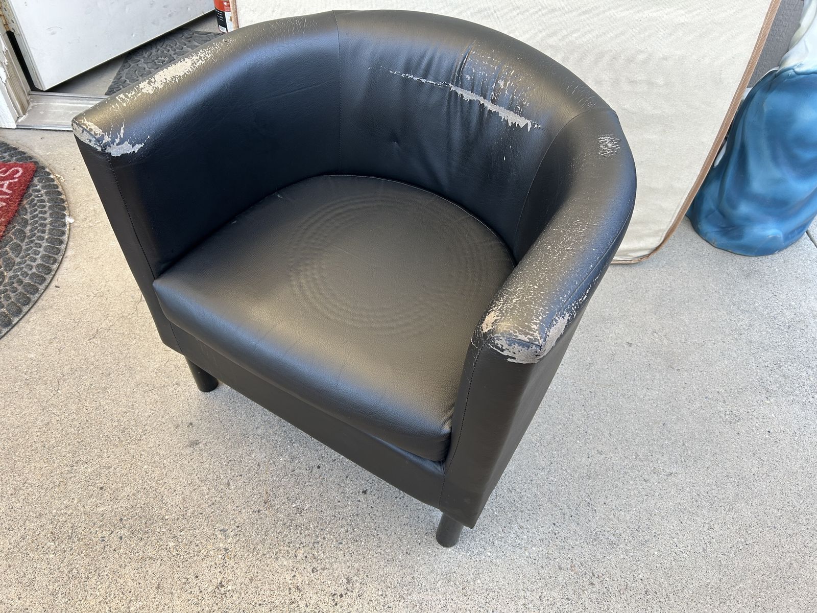 Ikea Leather Armchair