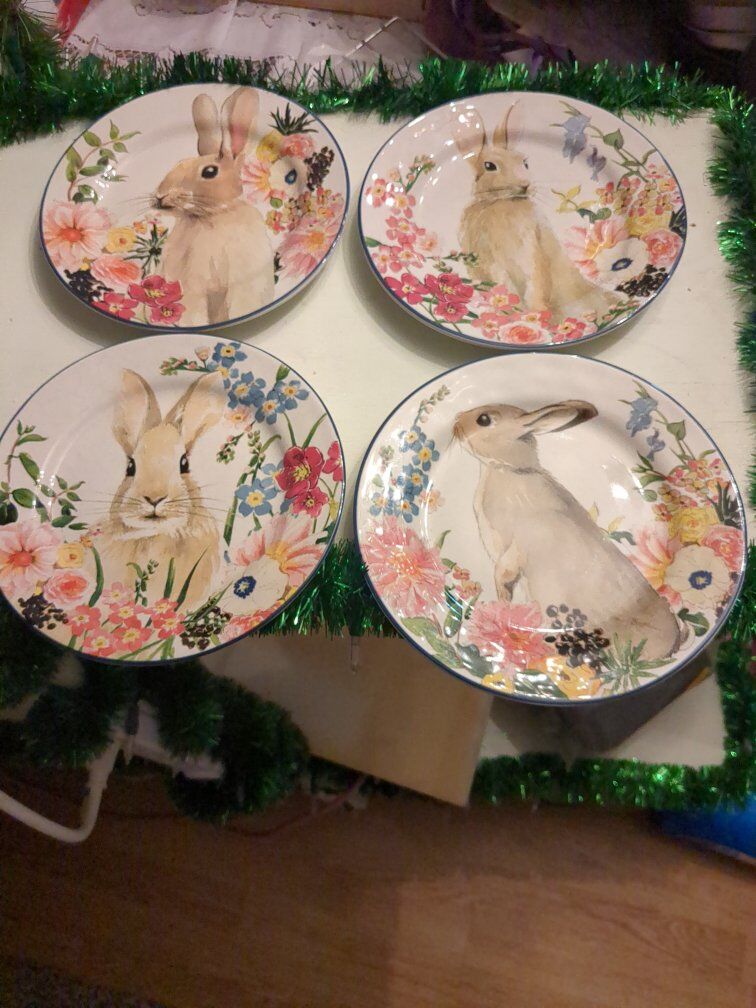Pottery barn rabbit salad plates