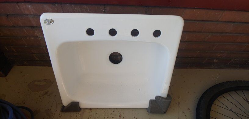 Cast  Iron Sink white