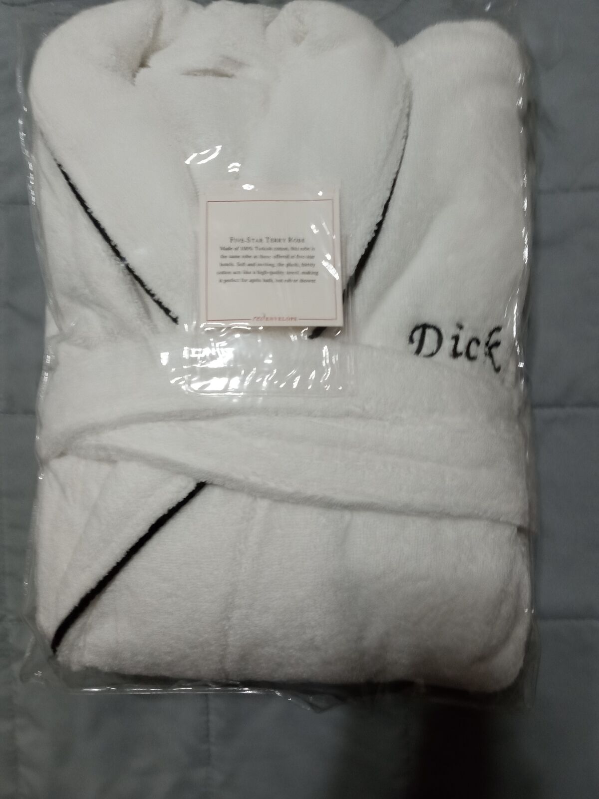 Bathrobe New Five star terry robe 100% Turkish cotton size M/L