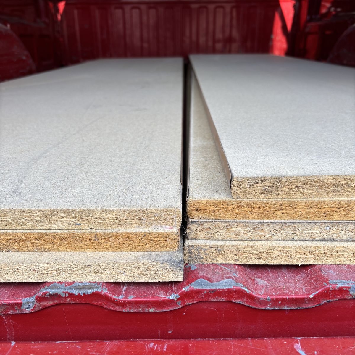 Shelving/Particle board. 3/4 inch thick, 2x8 feet.