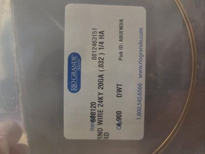 4.9 DWT 24k gold wire