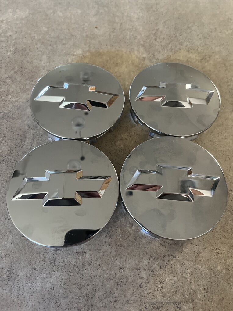 4-Chevy Silverado Tahoe Wheel Center Chrome Caps