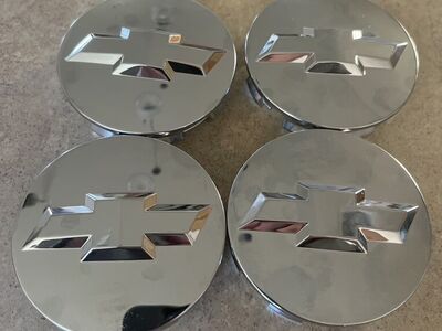 4-Chevy Silverado Tahoe Wheel Center Chrome Caps