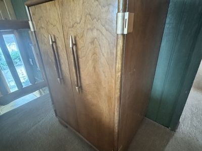 Vintage Mid-Century Modern Wood Storage Cabinet