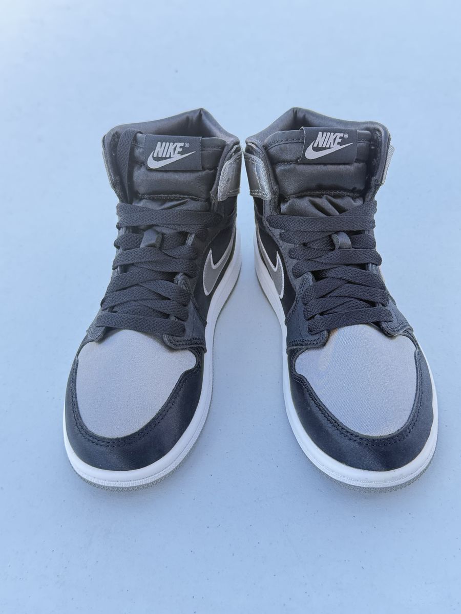 Air Jordan 1 High OG Satin Shadow PS Size 2Y Black Grey FD5304-010 New in Box