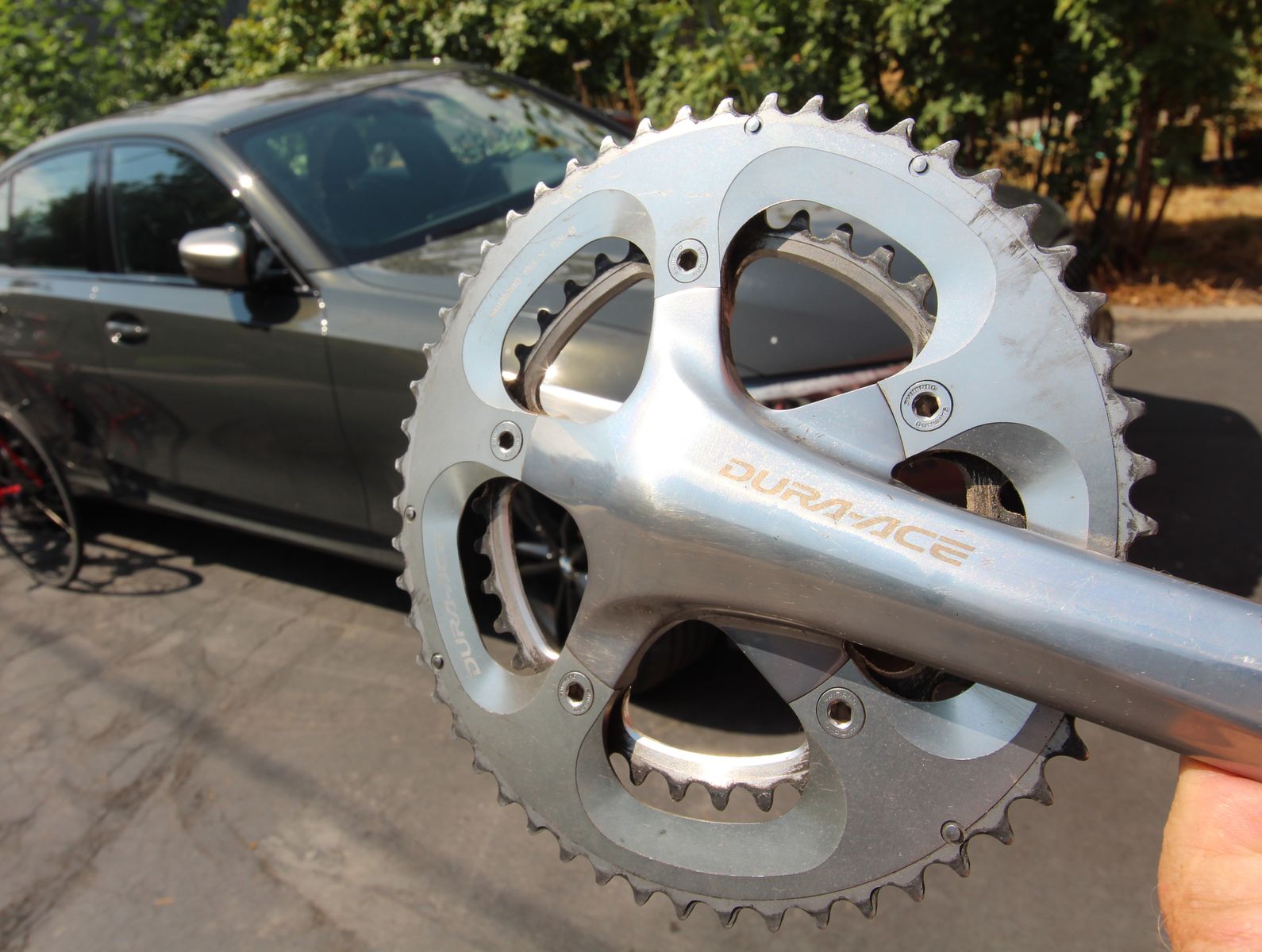 Dura Ace Crankset 172.5mm arms 53/39 standard chainrings