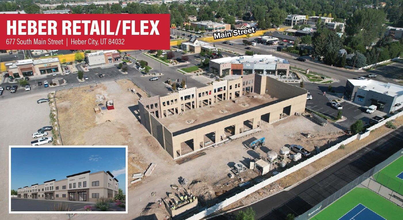 Heber Retail Flex for Lease - 2,150- 8,600 SF - Heber City, UT