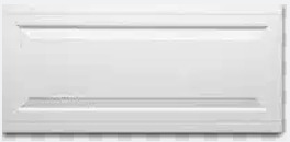 New White Traditional Garage Door (16x8) - All Hardware