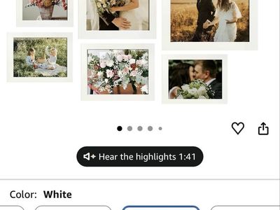 LUCKYLIFE White Picture Frames Gallery Wall Set - 10 Count Pack