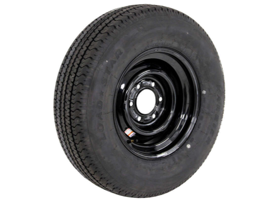 6 Lug ST225 / 75R15 Sliver OR Black MOD 8ply