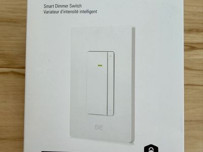 Eve Smart Dimmer Switch for Apple HomeKit - New, never used, open box
