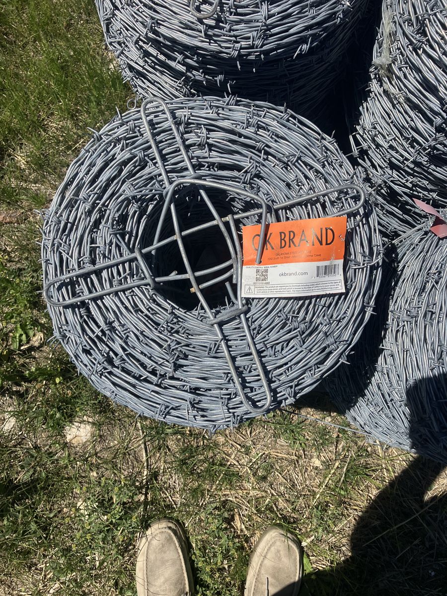Barb wire fence rolls