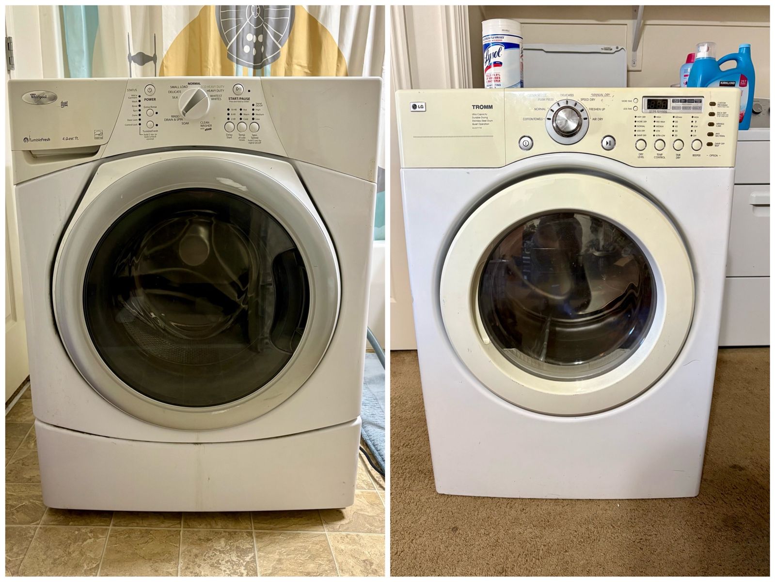 Washer and dryer for sale