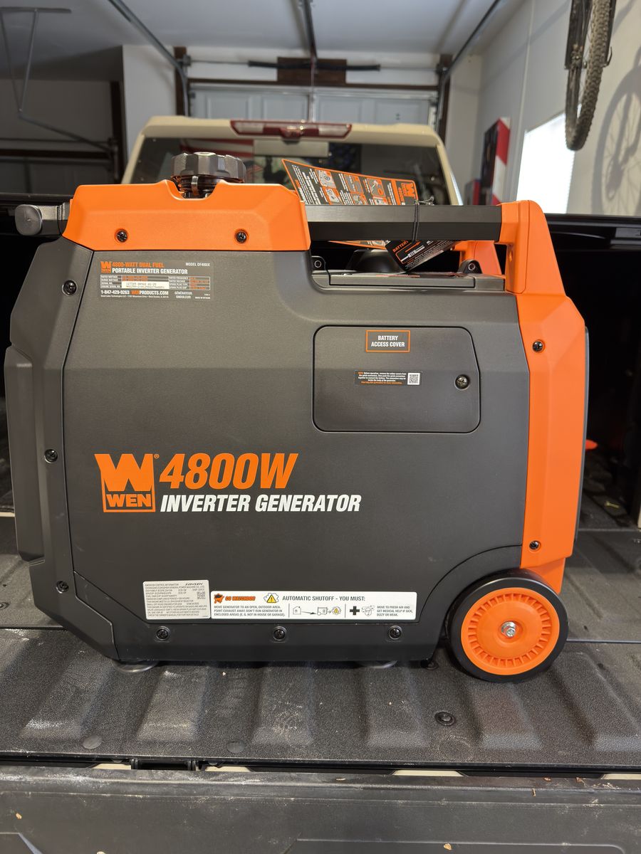 BRAND NEW WEN 4800w Dual Fuel inverter generator