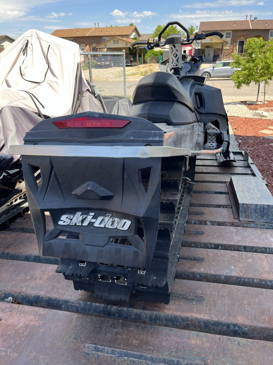 2010 SkiDoo Summit Everest & 2018 SkiDoo Summit 600 Sport & trailer