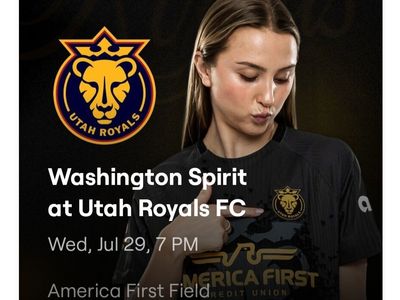 Up to 2 Utah Royals Vs Washington Spirit 7/29 (Row A)