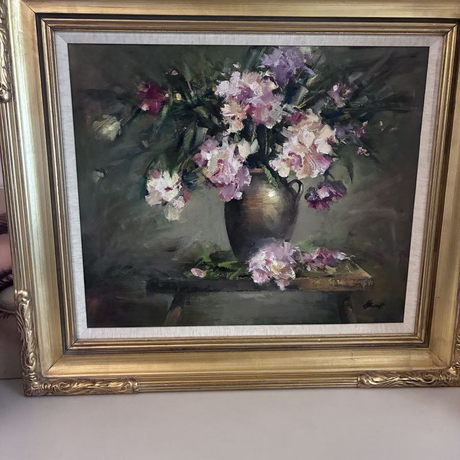 Artist Jerry Hancock large floral still life
