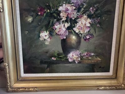 Artist Jerry Hancock large floral still life