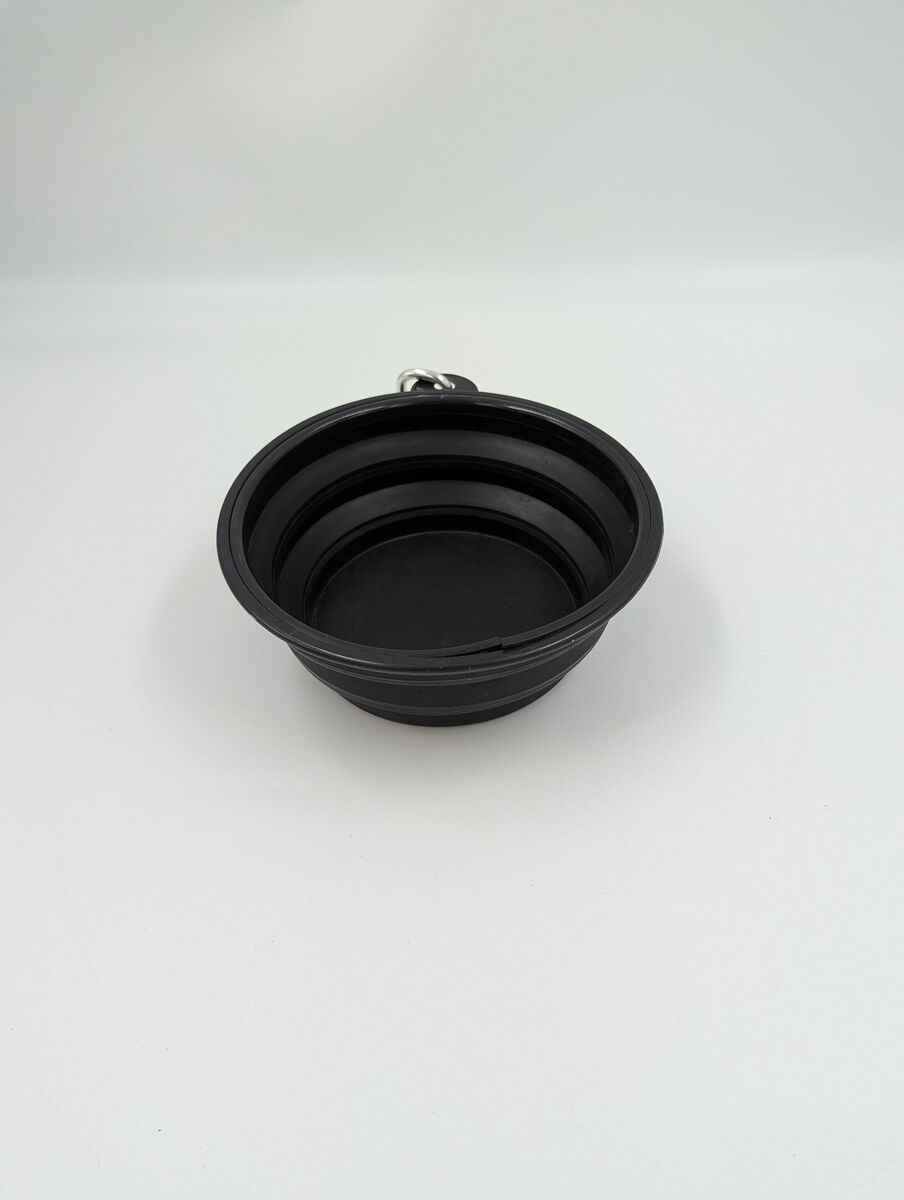 Collapsable Dog Bowl Black Travel Bowl Camping Bowl