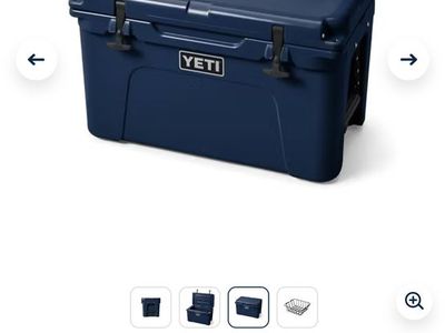 New Yeti 45 Hard Cooler Navy