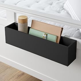 POTTERY BARN TEEN BEDSIDE CADDY - BLACK