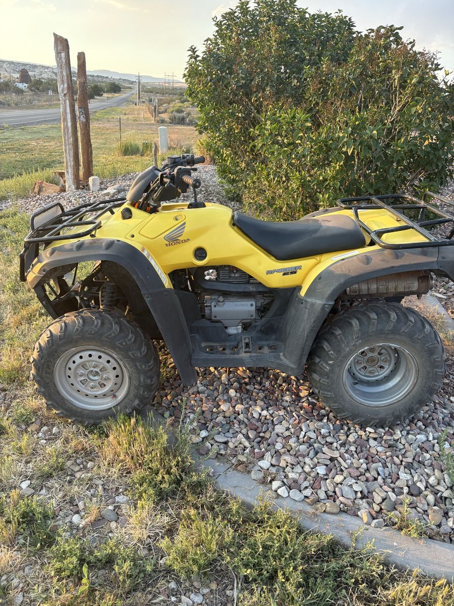 2004 Honda Rancher 350 4x4 ATV - Newly Rebuilt Engine, 6,134 Miles, Yellow