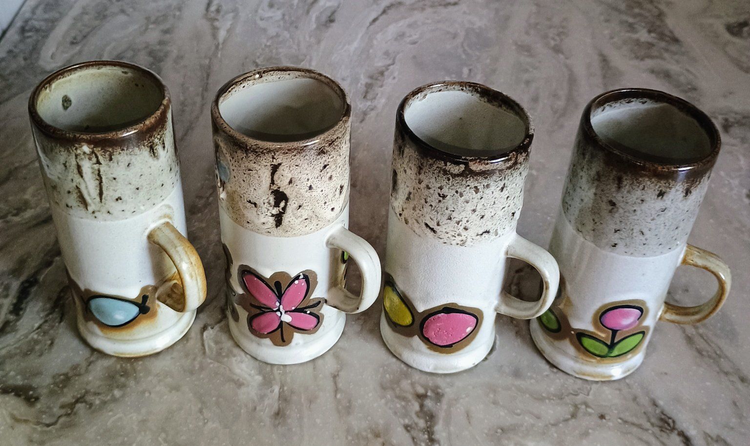 Set of 4 Japanese Tea Cups