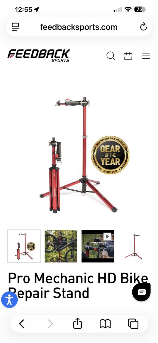 Feedback Sports Pro Mechanic HD Bike Repair Stand