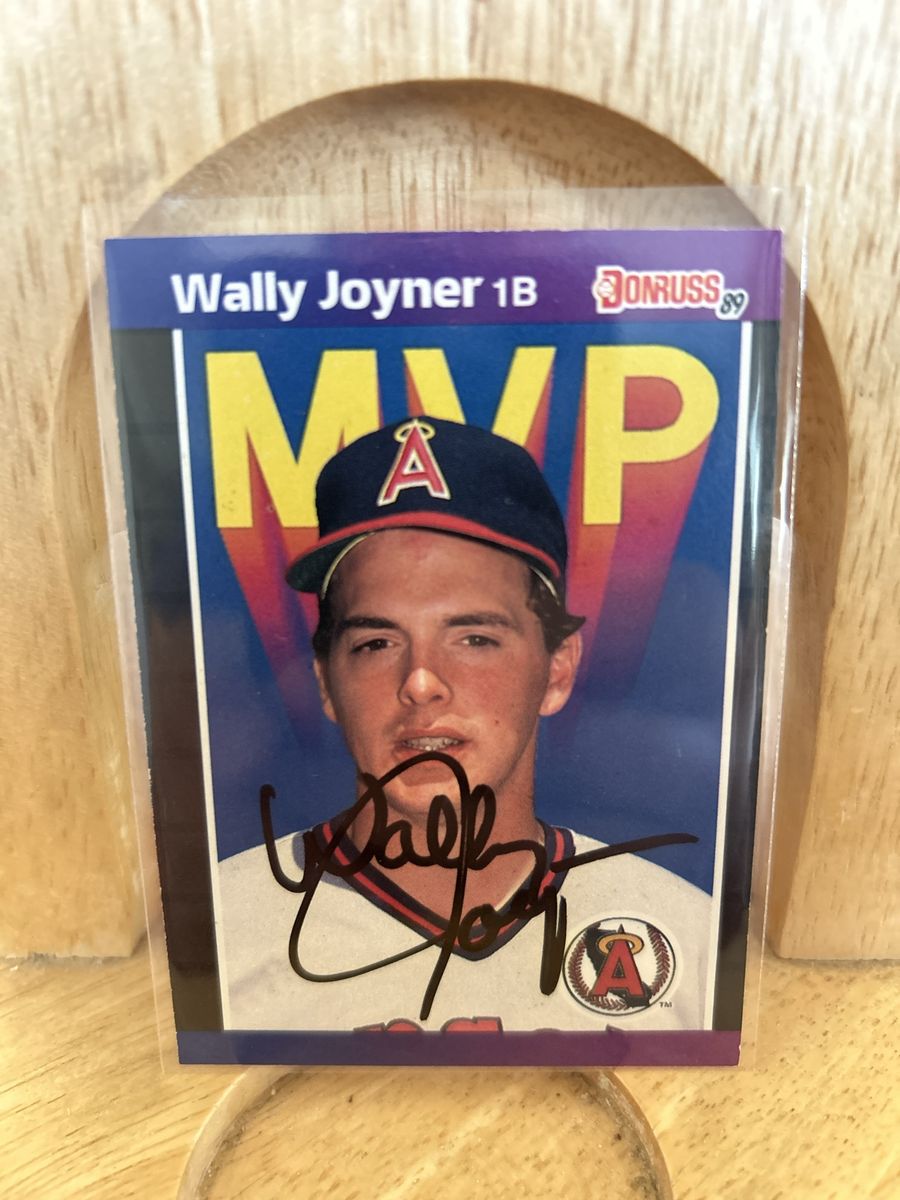 Wally Joyner 1989 Donruss Autograph MVP Hand Signed Baseball Auto Card