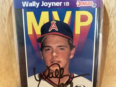 Wally Joyner 1989 Donruss Autograph MVP Hand Signed Baseball Auto Card