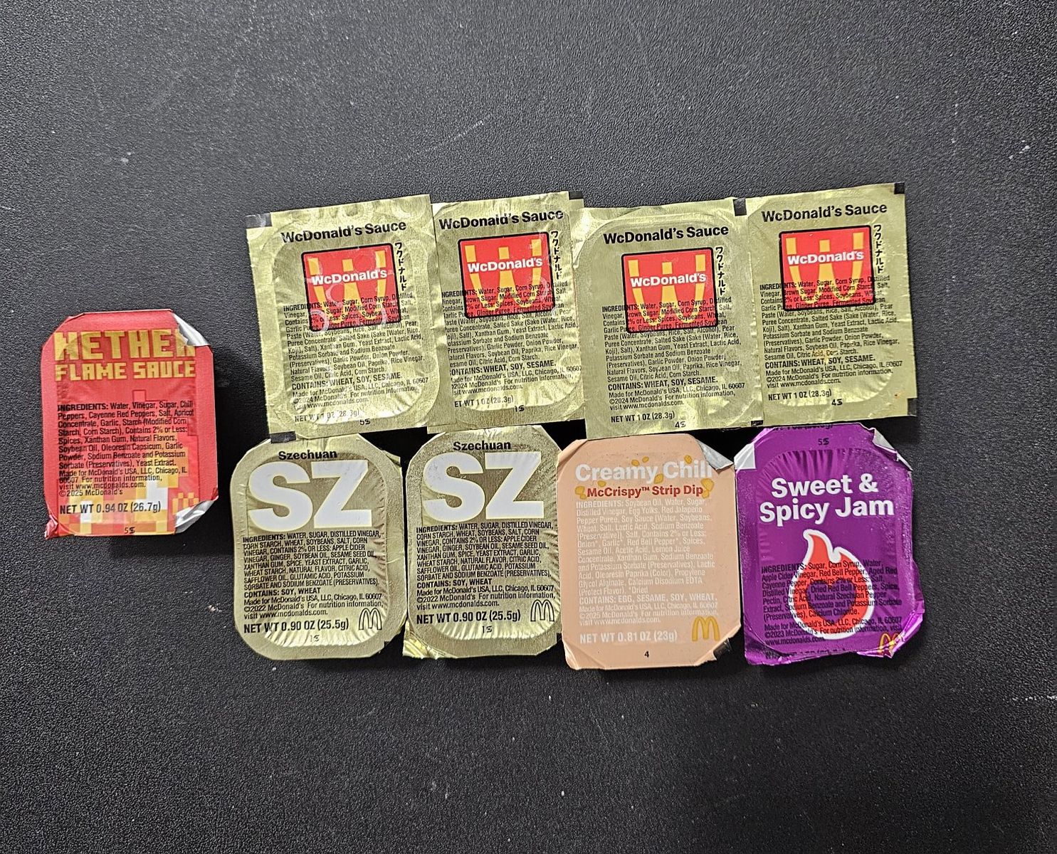 Limited Edition McDonalds Sauces