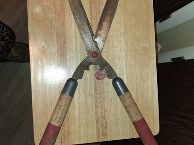 Vintage True Temper Wood Handle Hedge Shears