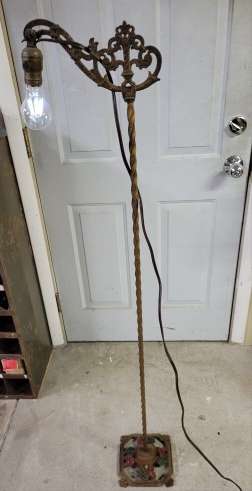 Antique Bridge Arm Floor Lamp