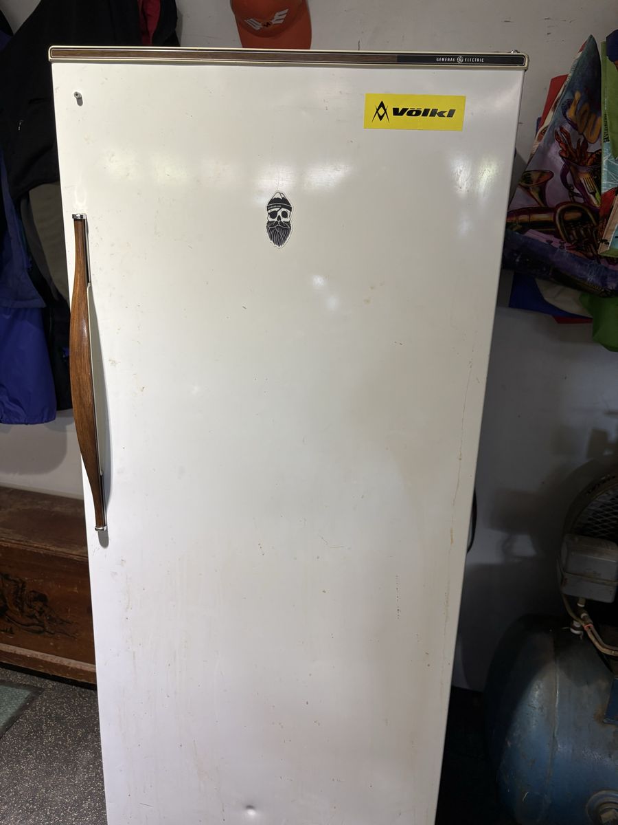 GE Refrigerator Top Freezer, White, Vintage Model