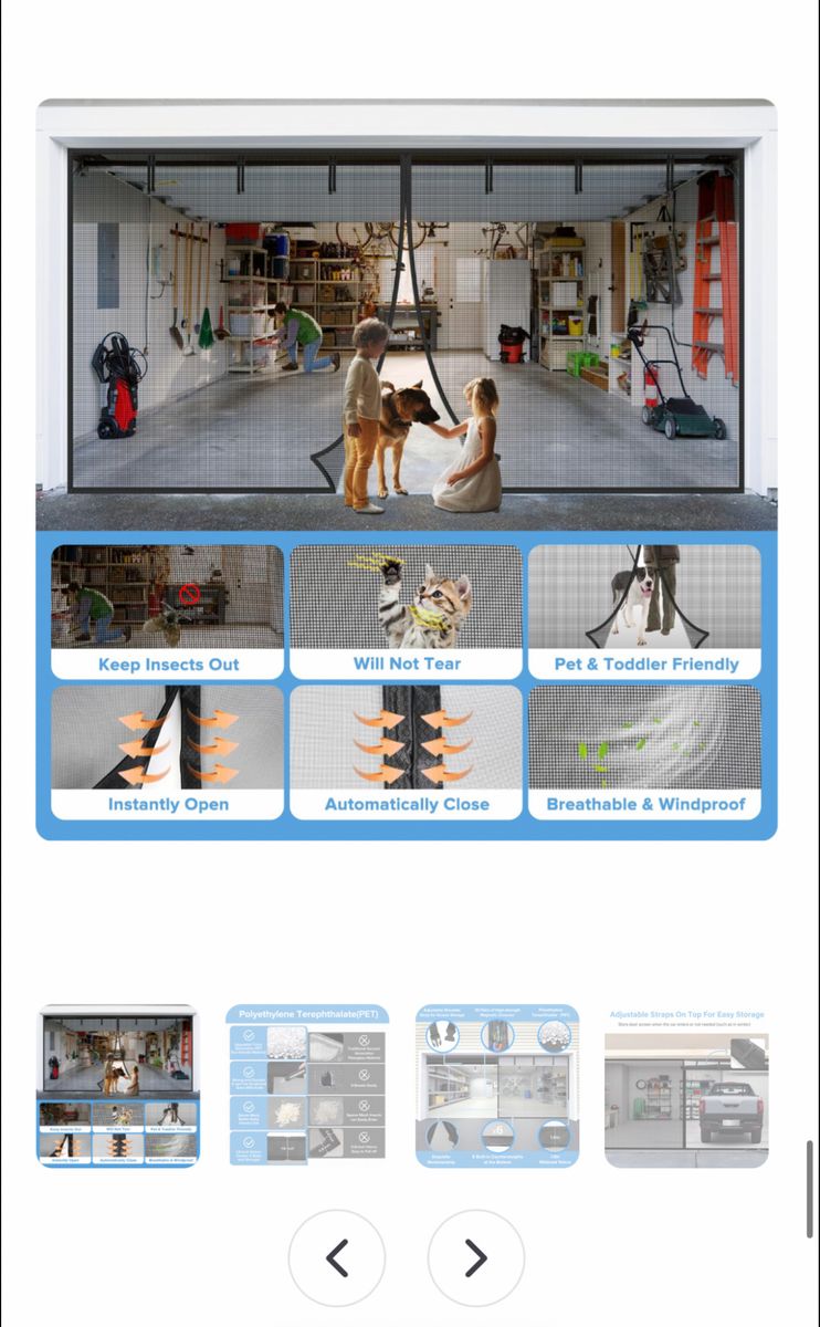 VIOMORL garage screen door