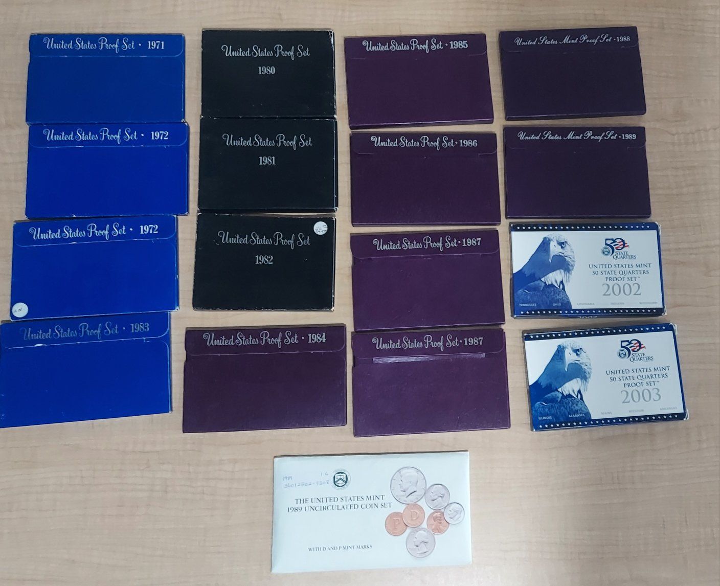 LOT US Mint Proof Sets Collection (Multiple Years)