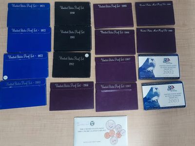 LOT US Mint Proof Sets Collection (Multiple Years)