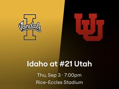 3 Utah football tickets Utah vs Idaho
