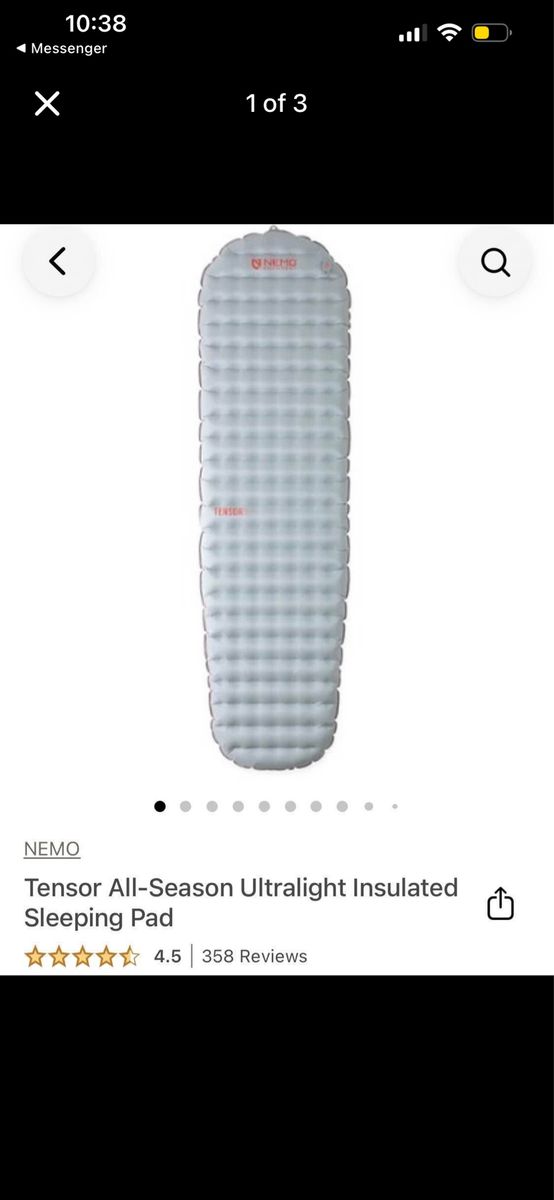 NEMO Tensor All-Season Ultralight Insulated Sleeping Pad (Mummy)