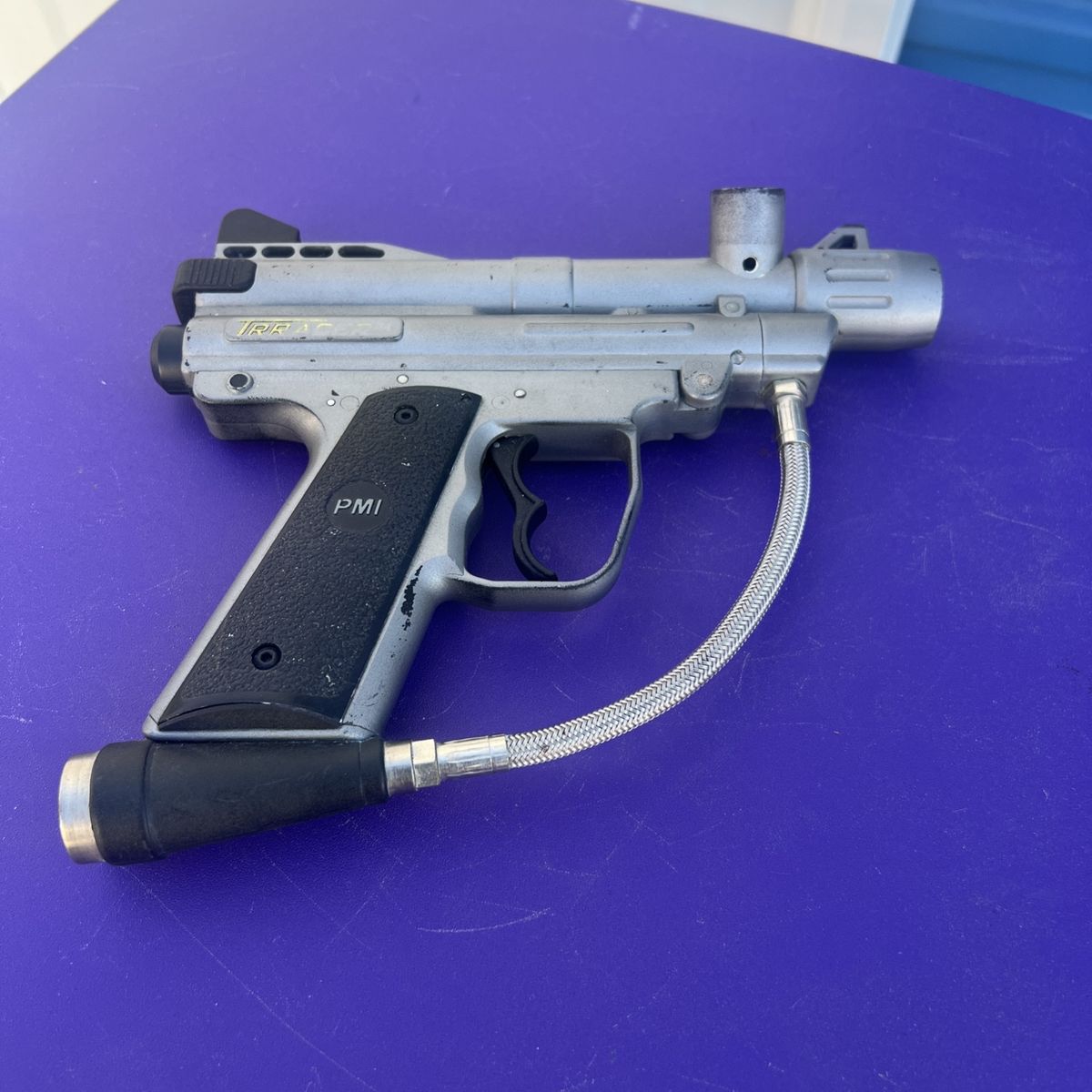 PMI Trracer Paintball Marker Silver - Classic Pump Action Paintball Gun