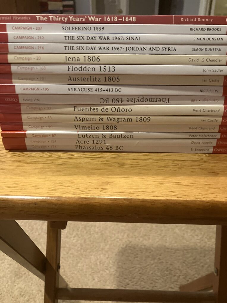 15 Soft bound Military Battle Books