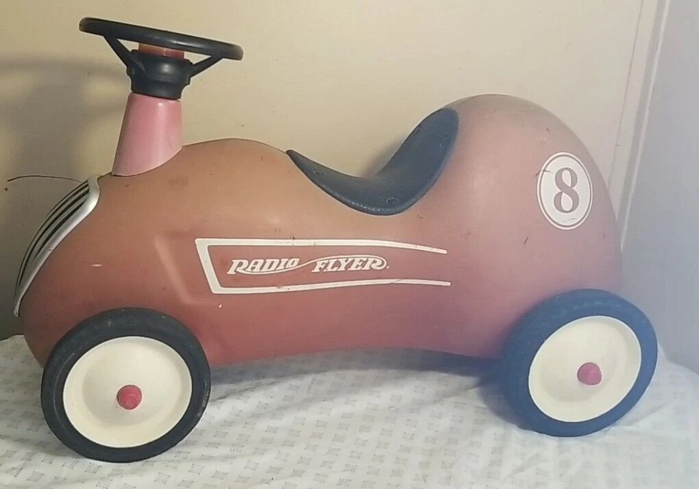 Vintage Radio Flyer Roadster #8 Red Metal