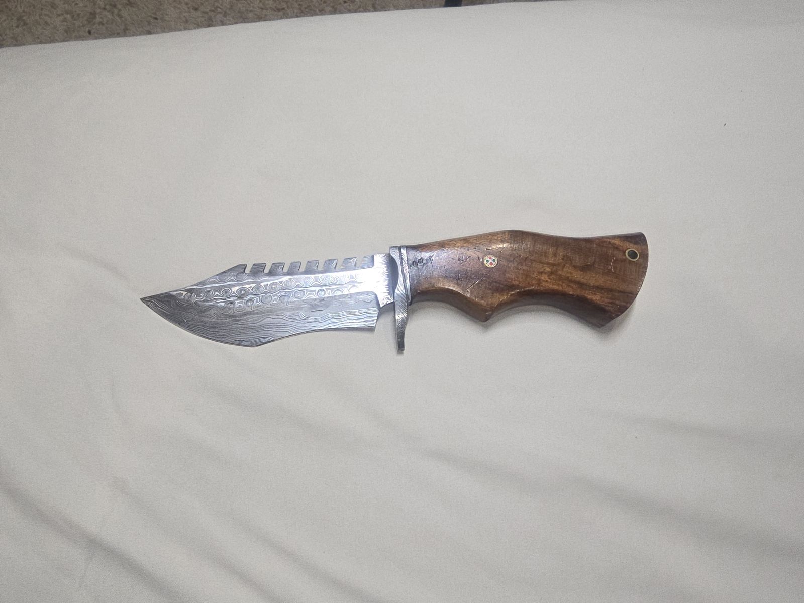 FIXED BLADE DAMASCUS HUNTING KNIFE